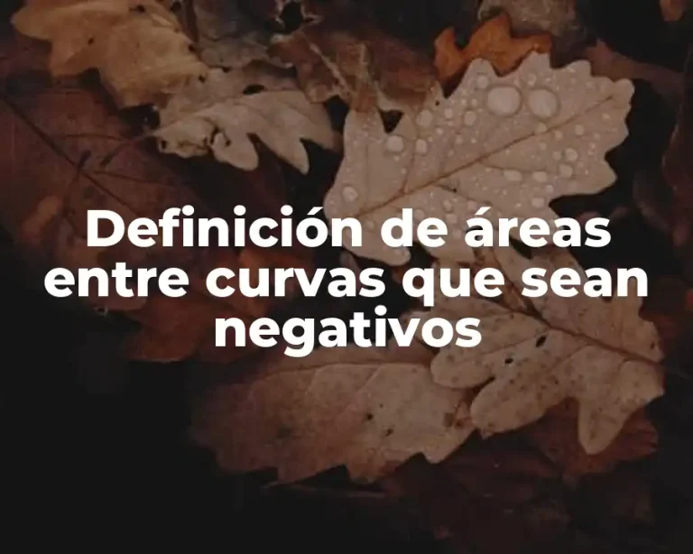 Definición de áreas entre curvas que sean negativos