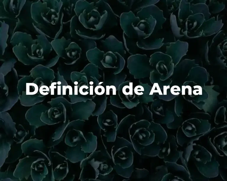 Definición de Arena