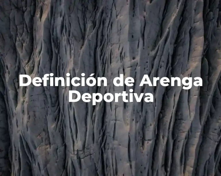 Definición de Arenga Deportiva