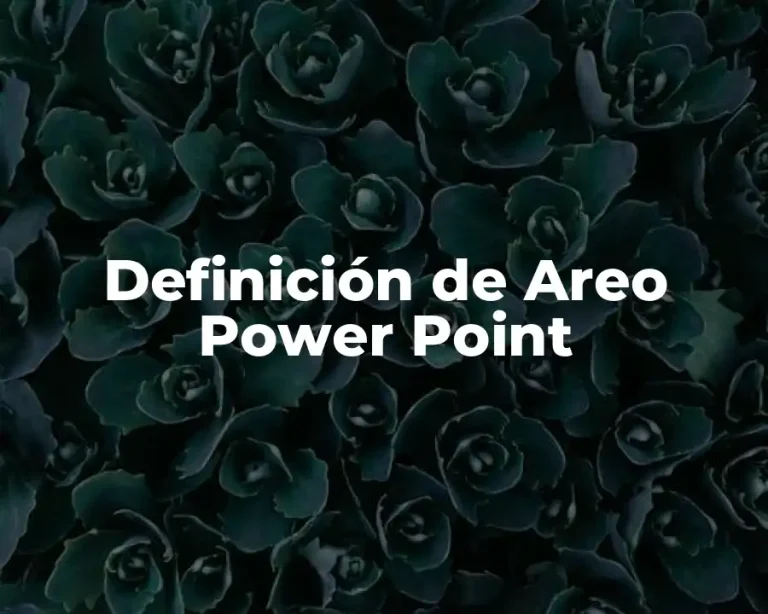 Definición de Areo Power Point