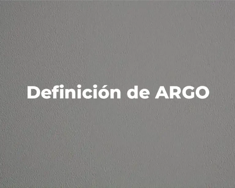 Definición de ARGO