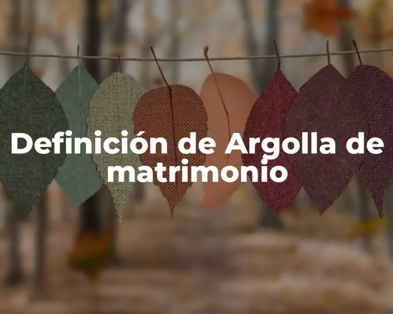 Definición de Argolla de matrimonio