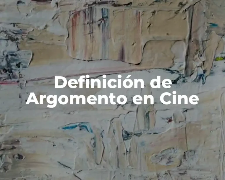 Definición de Argomento en Cine