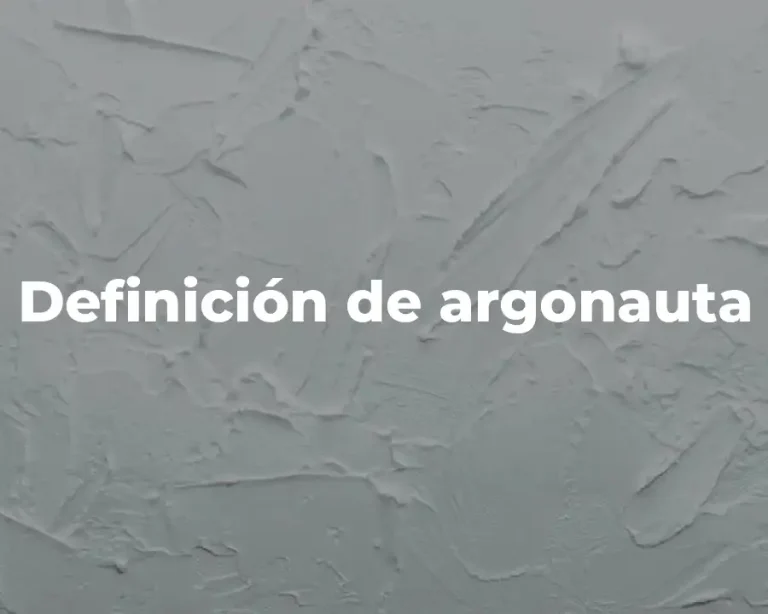 Definición de argonauta
