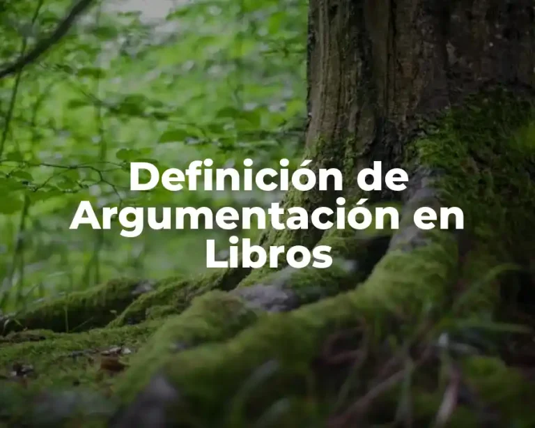 Definición de Argumentación en Libros