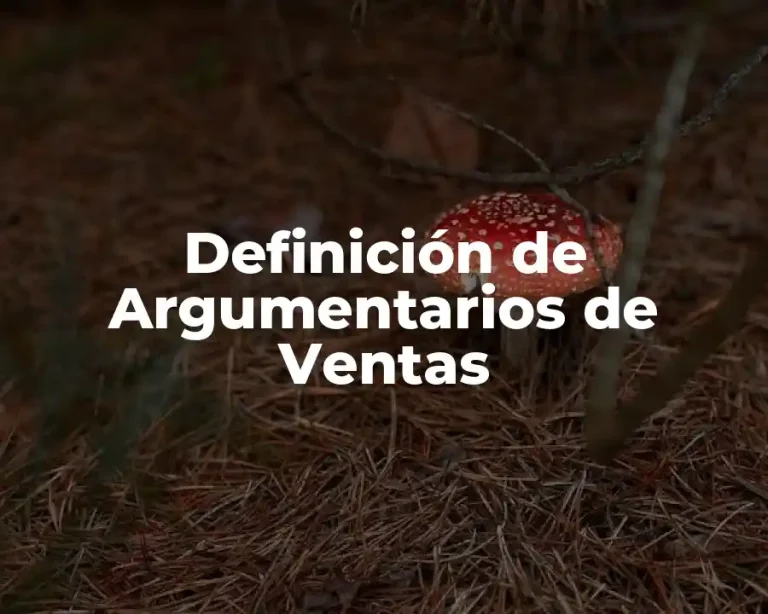 Definición de Argumentarios de Ventas