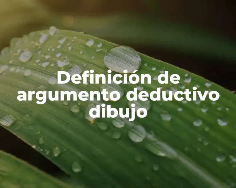Definición de argumento deductivo dibujo