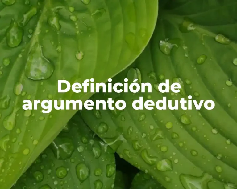 Definición de argumento dedutivo