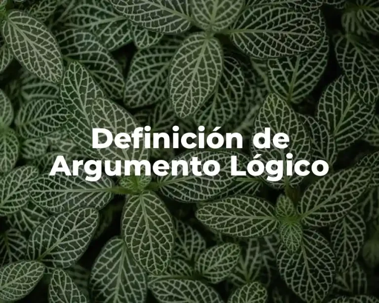 Definición de Argumento Lógico