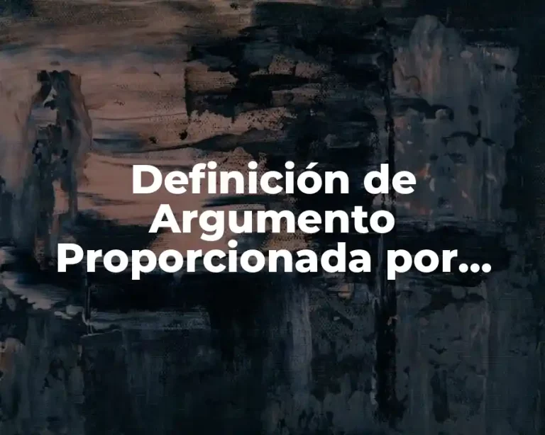 Definición de Argumento Proporcionada por Irving Copi