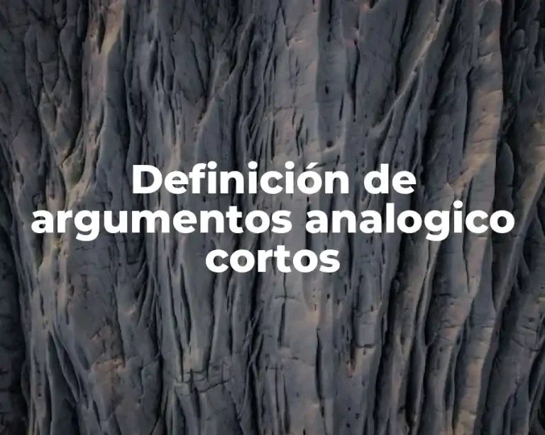 Definición de argumentos analogico cortos