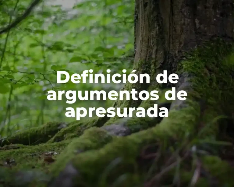 Definición de argumentos de apresurada