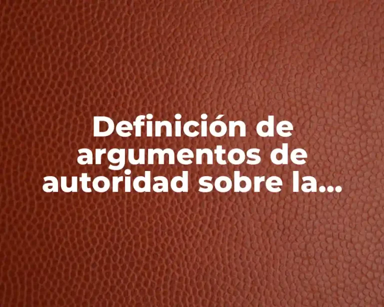 Definición de argumentos de autoridad sobre la tecnología