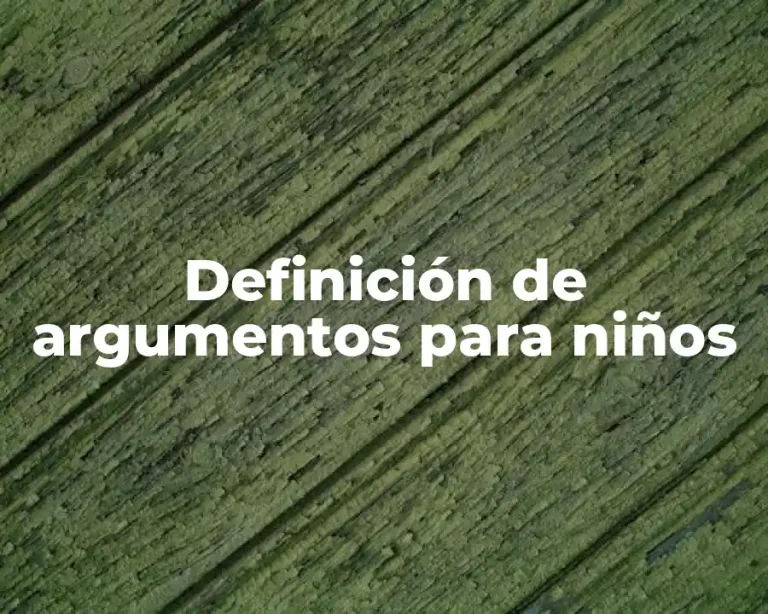 Definición de argumentos para niños