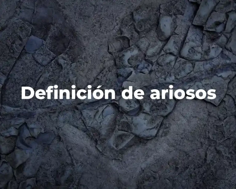 Definición de ariosos