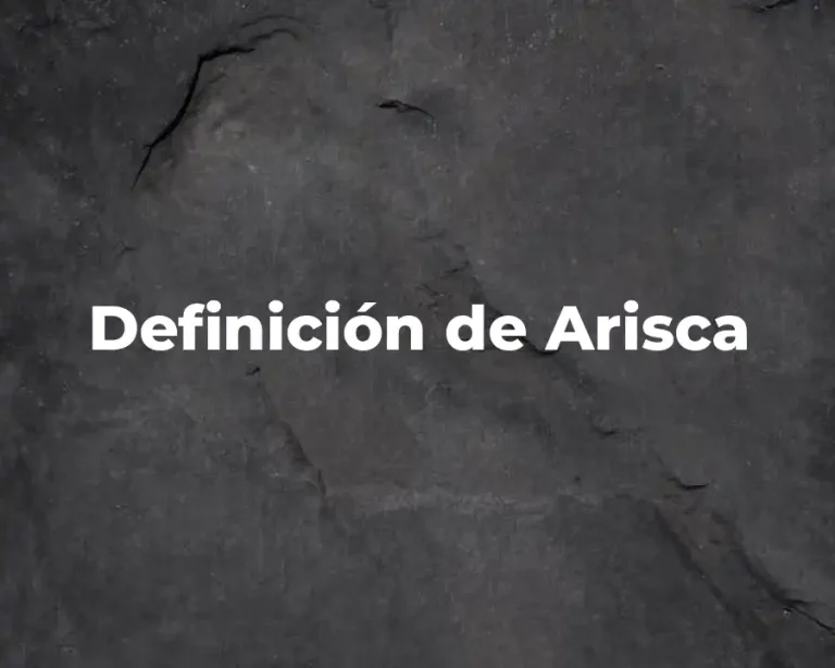 Definición de Arisca