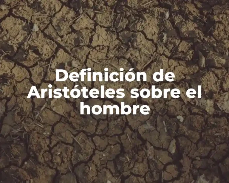 Definición de Aristóteles sobre el hombre