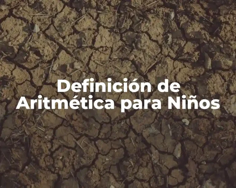 Definición de Aritmética para Niños