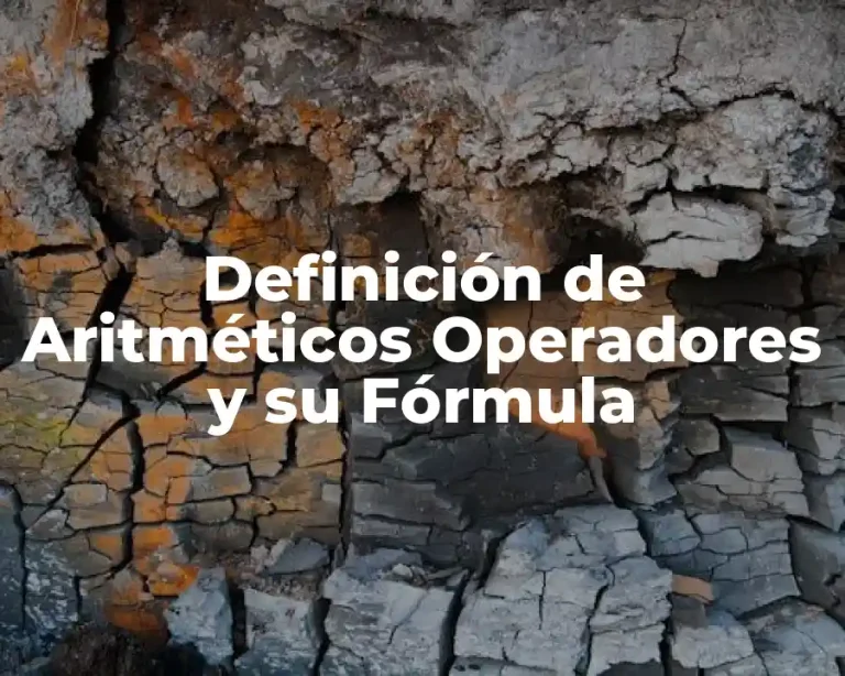Definición de Aritméticos Operadores y su Fórmula