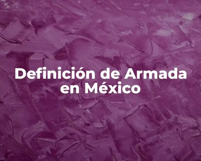 Definición de Armada en México