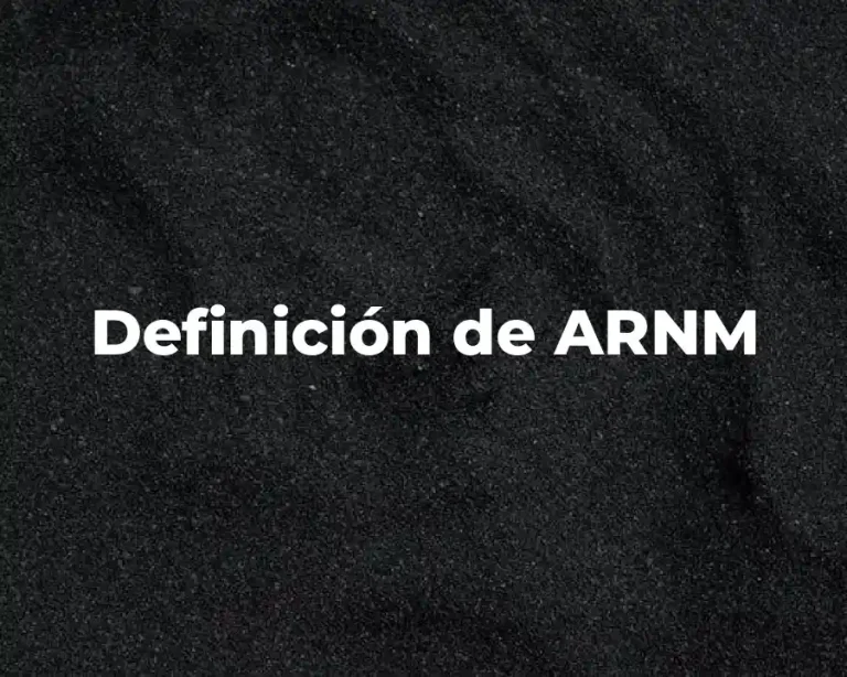 Definición de ARNM