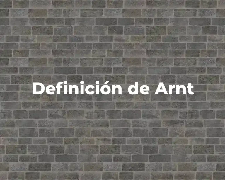 Definición de Arnt