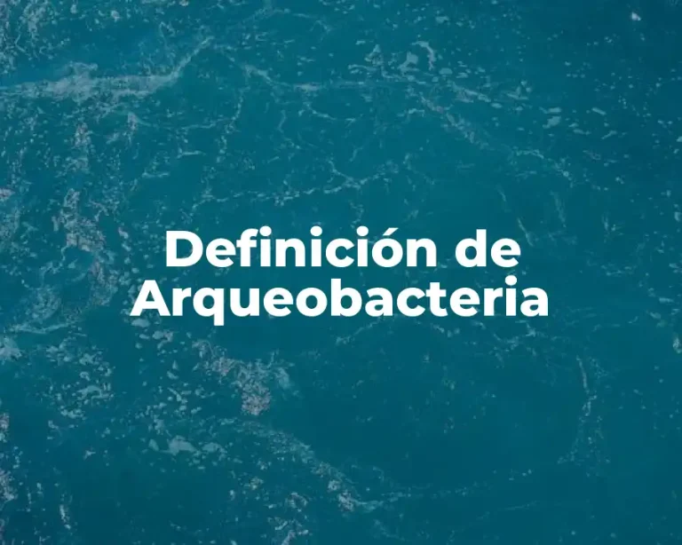 Definición de Arqueobacteria
