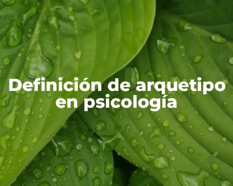 Definición de arquetipo en psicología