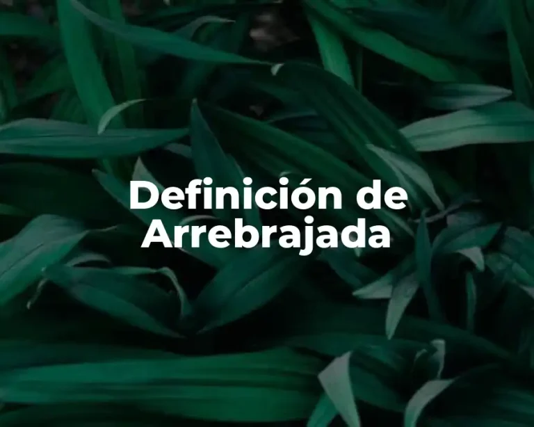 Definición de Arrebrajada