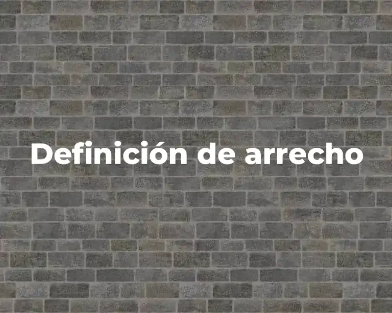 Definición de arrecho