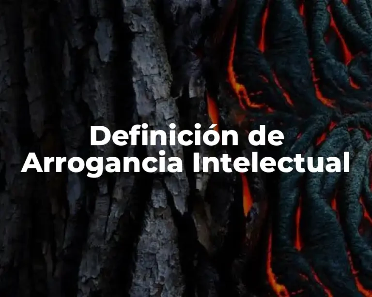 Definición de Arrogancia Intelectual