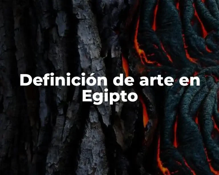 Definición de arte en Egipto