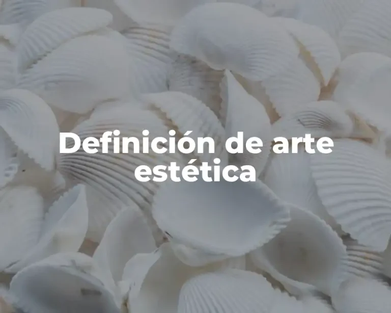Definición de arte estética