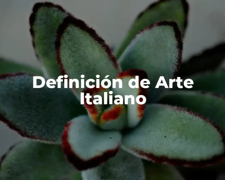 Definición de Arte Italiano