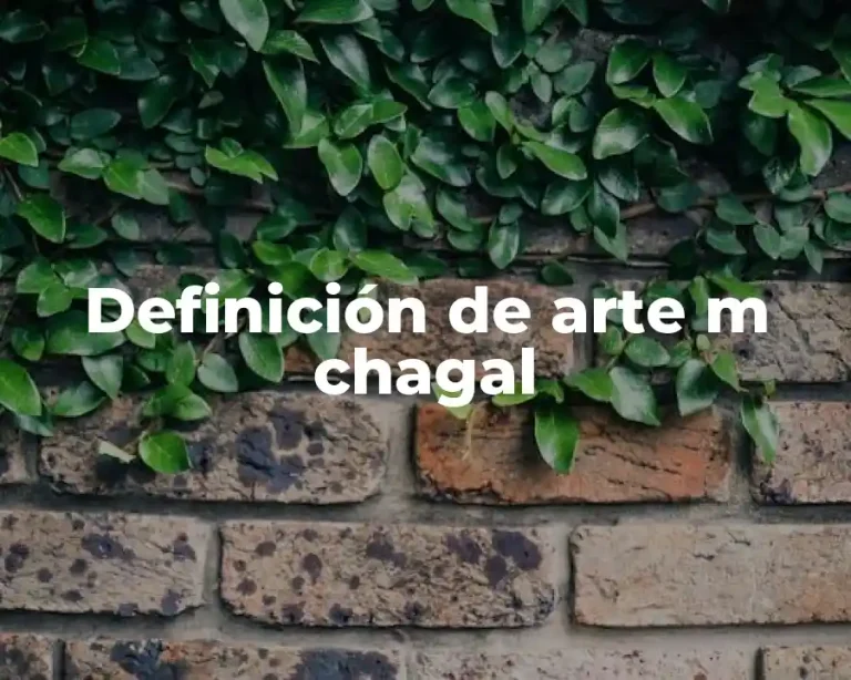 Definición de arte m chagal