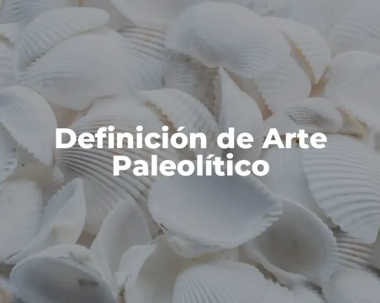 Definición de Arte Paleolítico