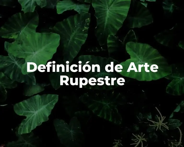 Definición de Arte Rupestre