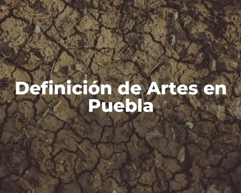 Definición de Artes en Puebla