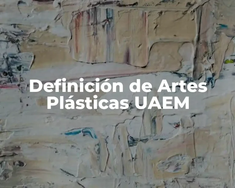 Definición de Artes Plásticas UAEM