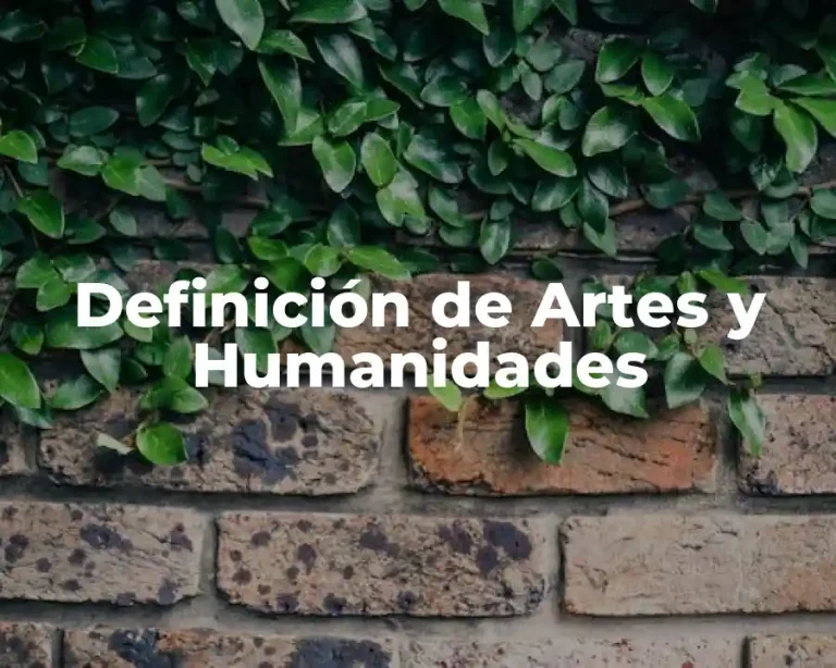 Definición de Artes y Humanidades