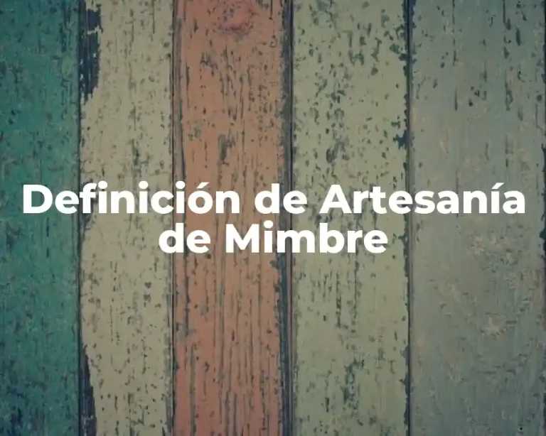 Definición de Artesanía de Mimbre