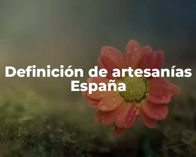Definición de artesanías España