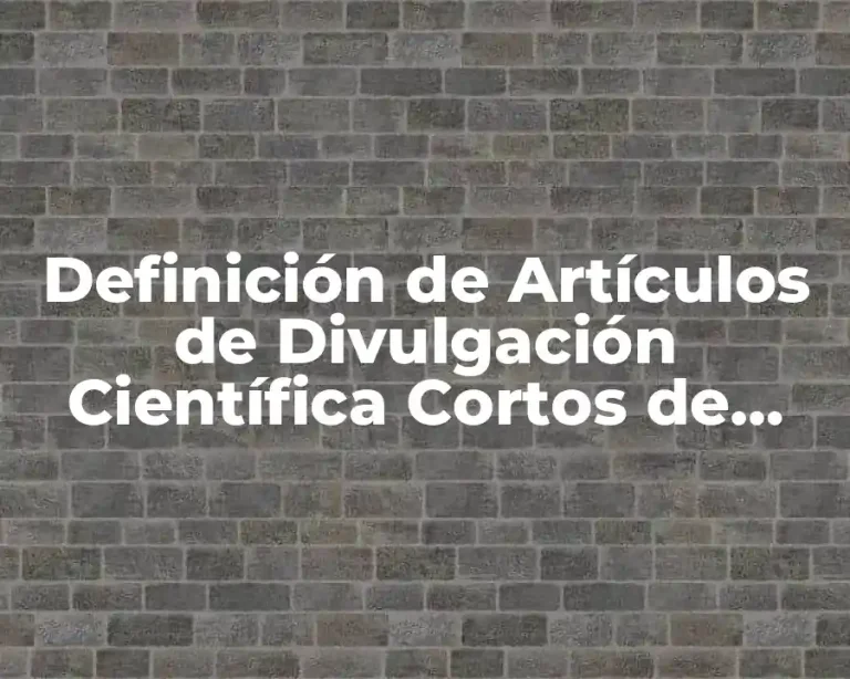 Definición de Artículos de Divulgación Científica Cortos de Dinosaurios