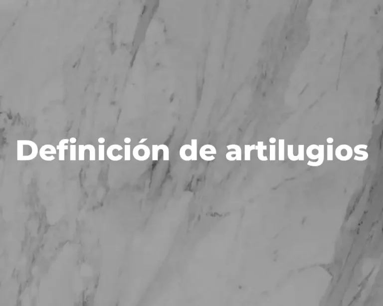 Definición de artilugios