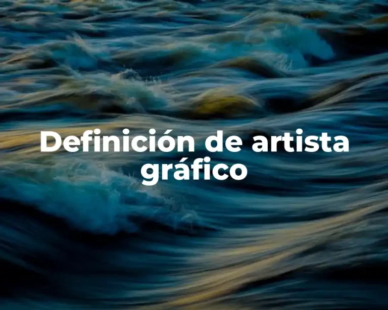 Definición de artista gráfico