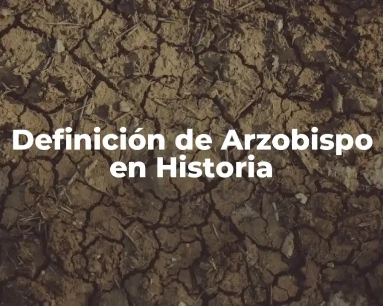 Definición de Arzobispo en Historia