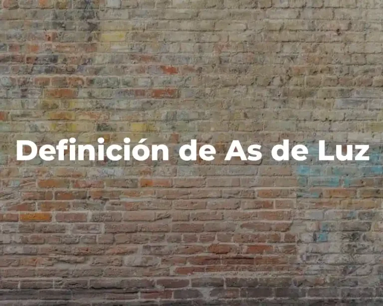 Definición de As de Luz
