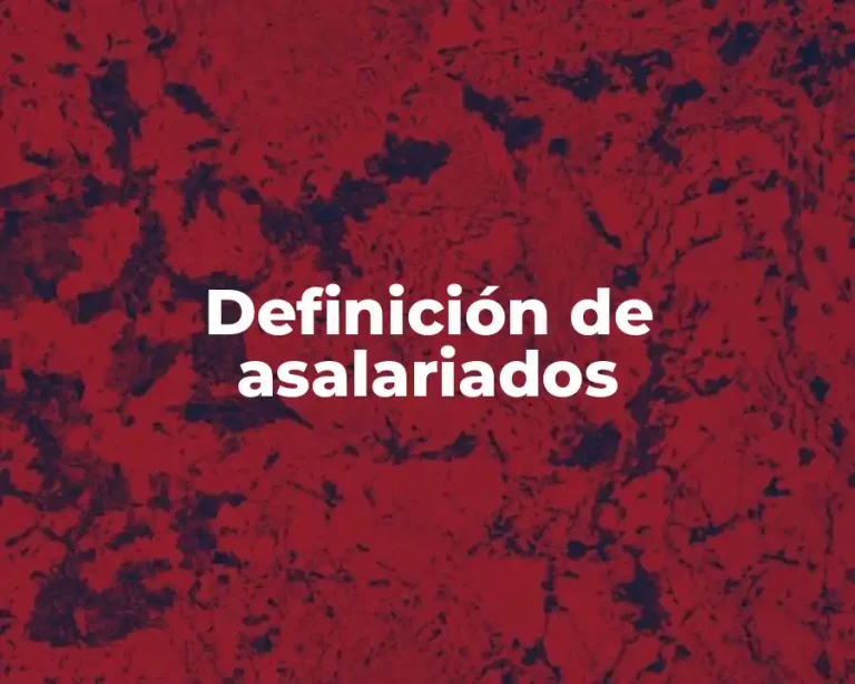 Definición de asalariados