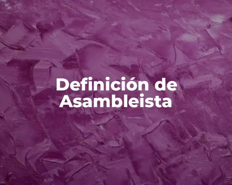 Definición de Asambleista