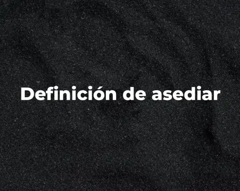 Definición de asediar